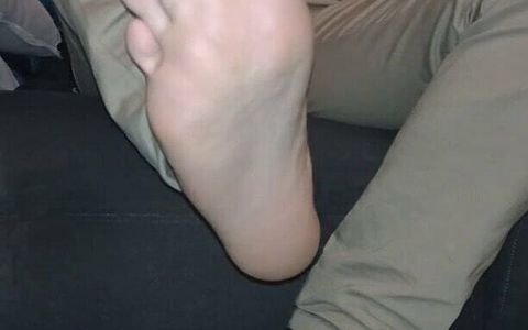 He Shows his Feet and Stockings