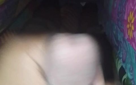 Close up masturbation under the blanket