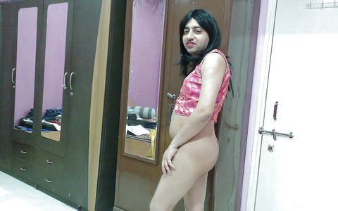 Sweet sissy crossdresser femboy Sweet Lollipop trying out a traditional outfit for the wedding.