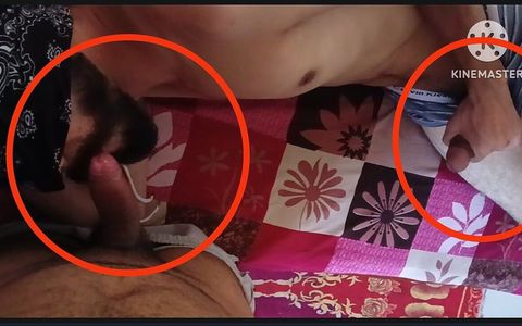 I Caught My Roommate Masturbating After He Give Me Blowjob Wow