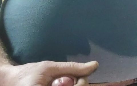 Night Masturbation Guy Big Cock Cumshot and Taste of Precum