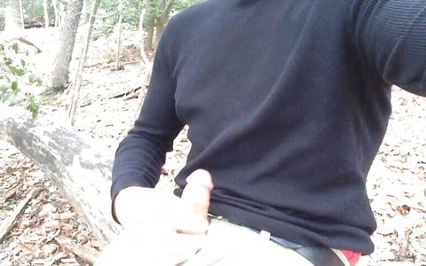 Jerking in the Woods by the Lake, Good Cumshot and Orgasm. Wearing My Ae Boxers and Showing Some Waistband
