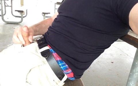 Jerking off at the Park and Cumming - Verbal Too!
